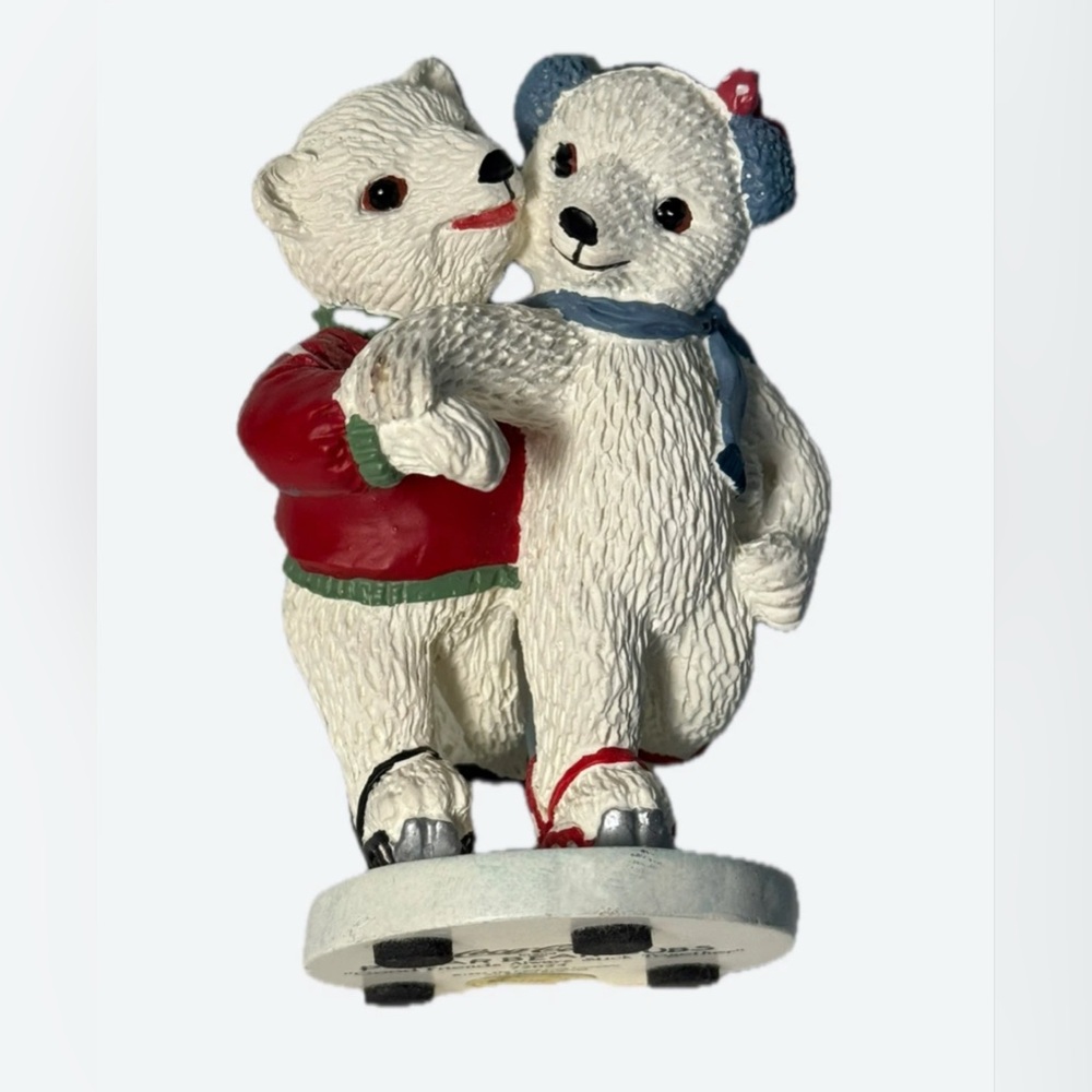 2/$45 Vintage Coca Cola collectibles Polar bears skating/ 1995
